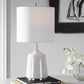 Uttermost Eloise White Marble Table Lamp By Casagear Home UT-28332-1