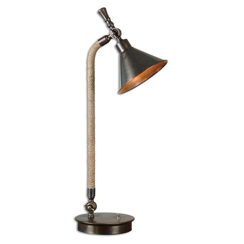 Uttermost Duvall Task - 1 Light Task Lamp - 24 inches Wide by 7.75 inches deep