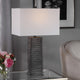 Uttermost Sanderson Metallic Charcoal Table Lamp By Casagear Home UT-29737