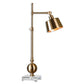 Uttermost Laton Brushed Brass Task Lamp By Casagear Home