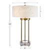 Uttermost Pantheon Brass Rod Table Lamp By Casagear Home UT-30013-1