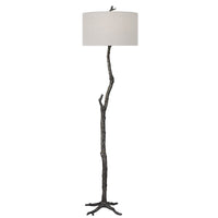 Rustic Black Silver Linen