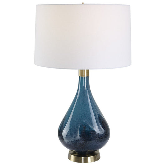 Uttermost Riviera - 1 Light Art Glass Table Lamp-27.75 Inches Tall and 17 Inches Wide
