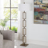 Uttermost Link Brushed Gold Floor Lamp By Casagear Home UT-30148