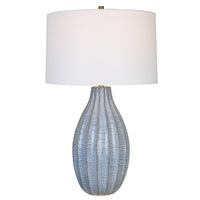White, Glazed Blue