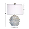 Uttermost Waves Blue & White Accent Lamp By Casagear Home UT-30194-1