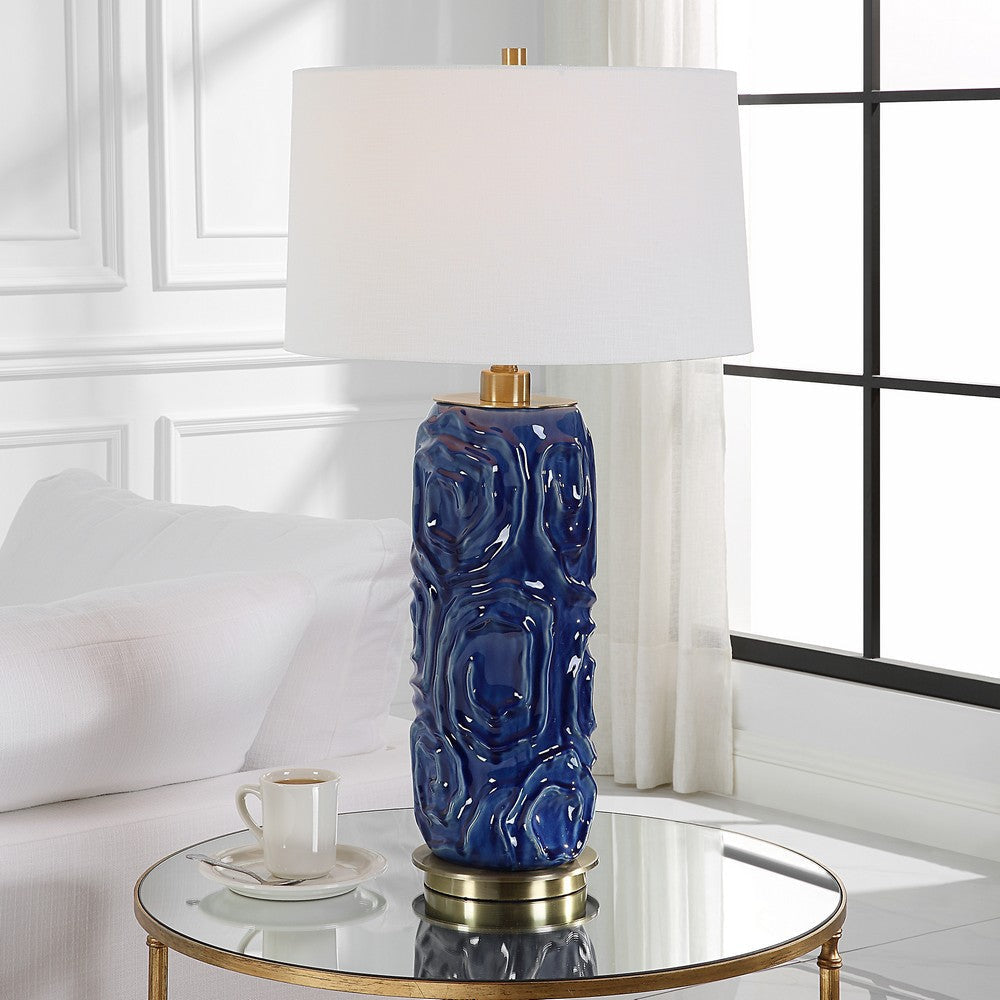 Uttermost Zade Blue Table Lamp By Casagear Home UT-30221-1