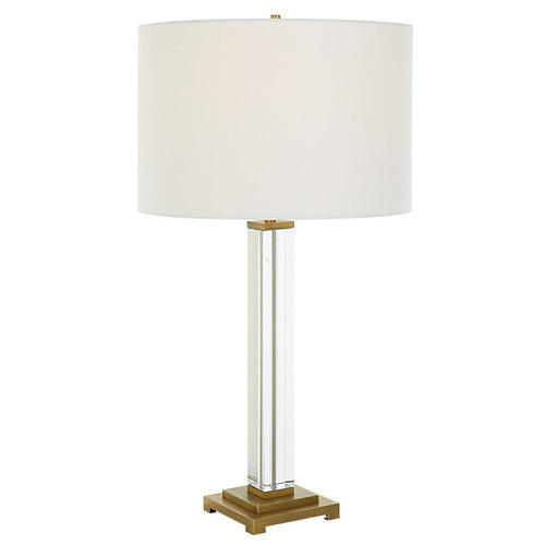 Uttermost Crystal Column - 1 Light Table Lamp-28 Inches Tall and 15 Inches Wide