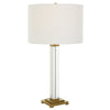 Uttermost Crystal Column - 1 Light Table Lamp-28 Inches Tall and 15 Inches Wide