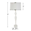 Uttermost Helena Slender White Table Lamp