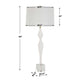 Uttermost Helena Slender White Table Lamp