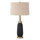 Uttermost Spyglass Black Wood Grain Table Lamp UT-30261