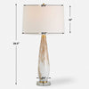 Uttermost Lyra White & Gold Table Lamp UT-30262
