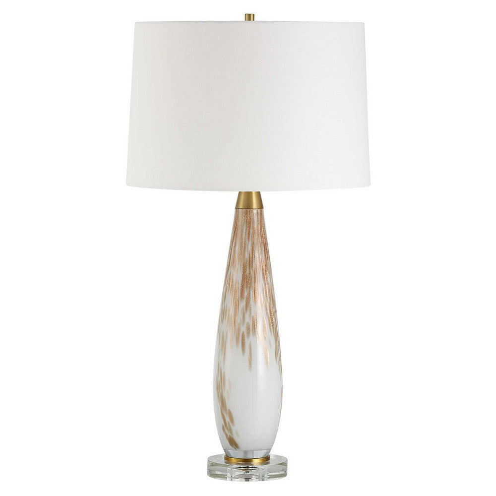 Uttermost Lyra White & Gold Table Lamp UT-30262
