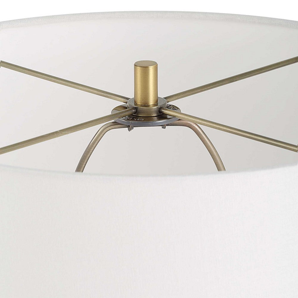 Uttermost Lyra White & Gold Table Lamp UT-30262