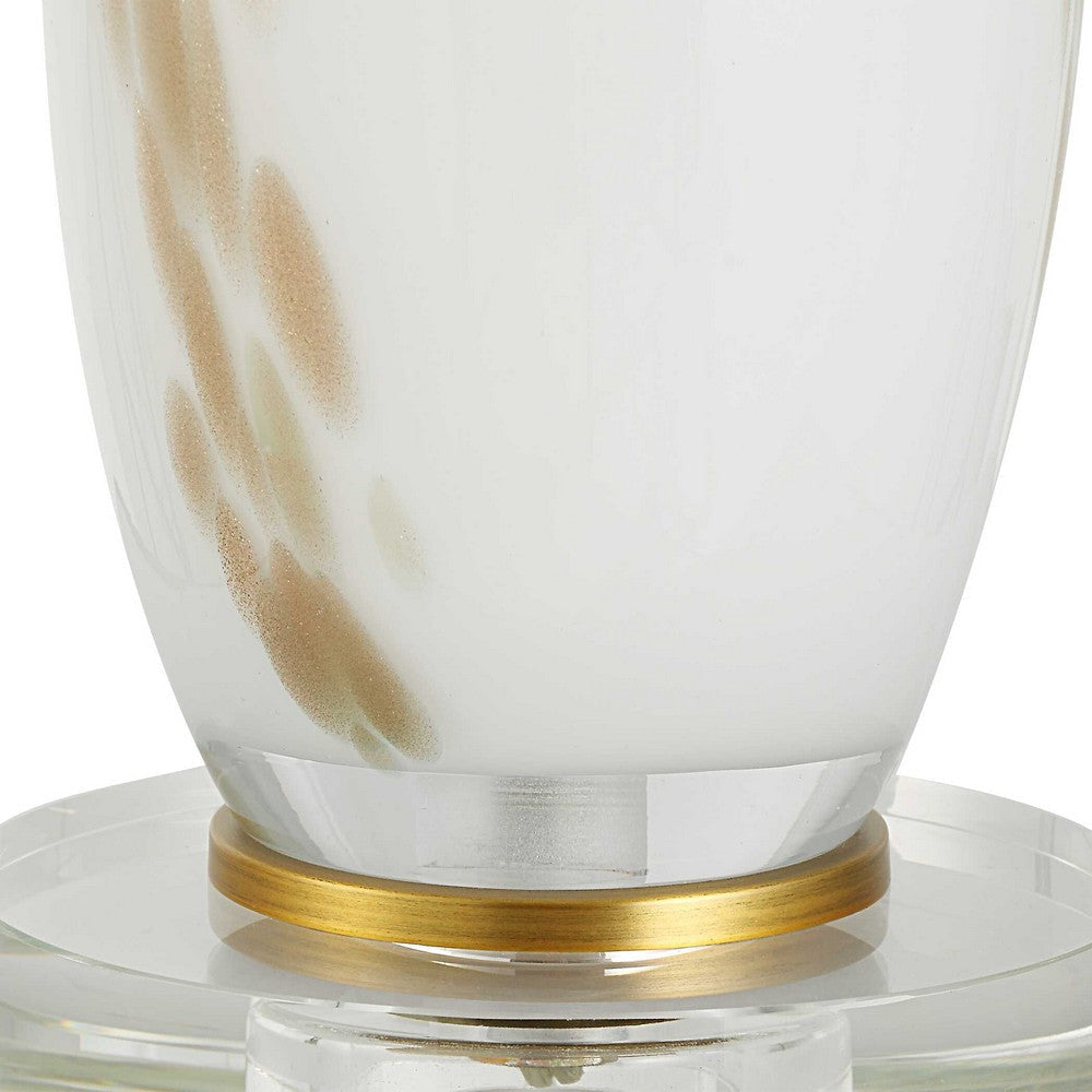 Uttermost Lyra White & Gold Table Lamp UT-30262