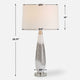 Uttermost Quinn White & Silver Table Lamp