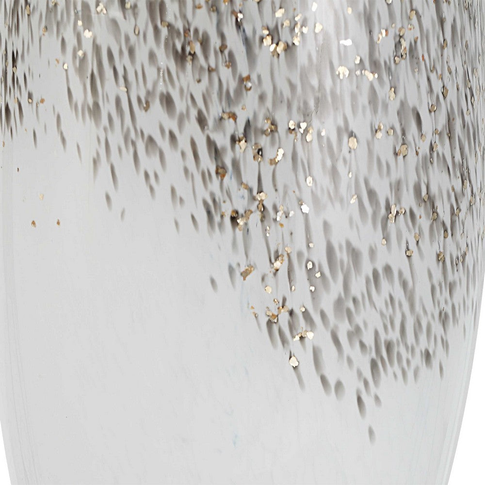 Uttermost Quinn White & Silver Table Lamp UT-30263