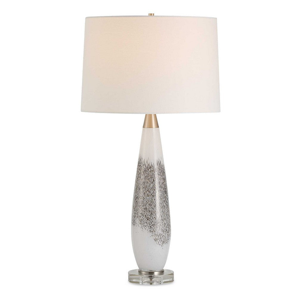 Uttermost Quinn White & Silver Table Lamp UT-30263