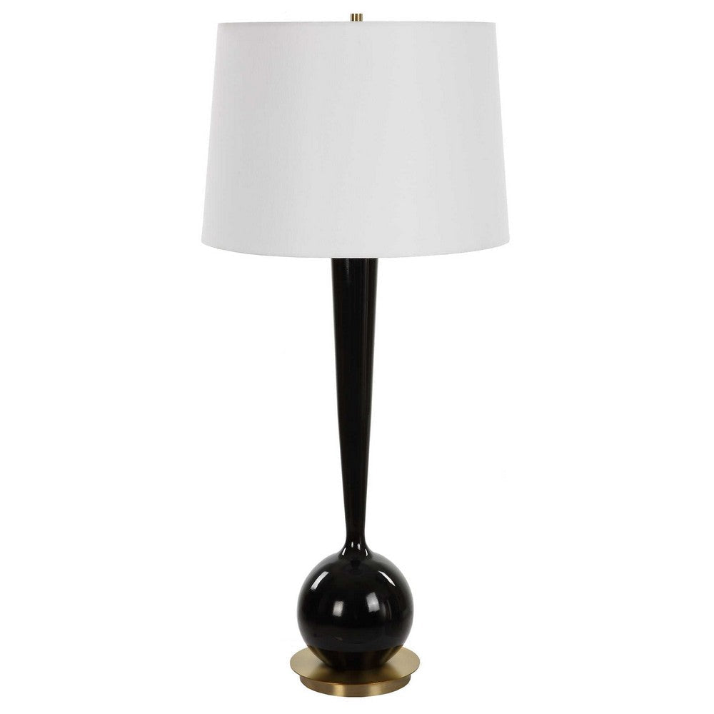 Uttermost Brielle Polished Black Table Lamp UT-30286