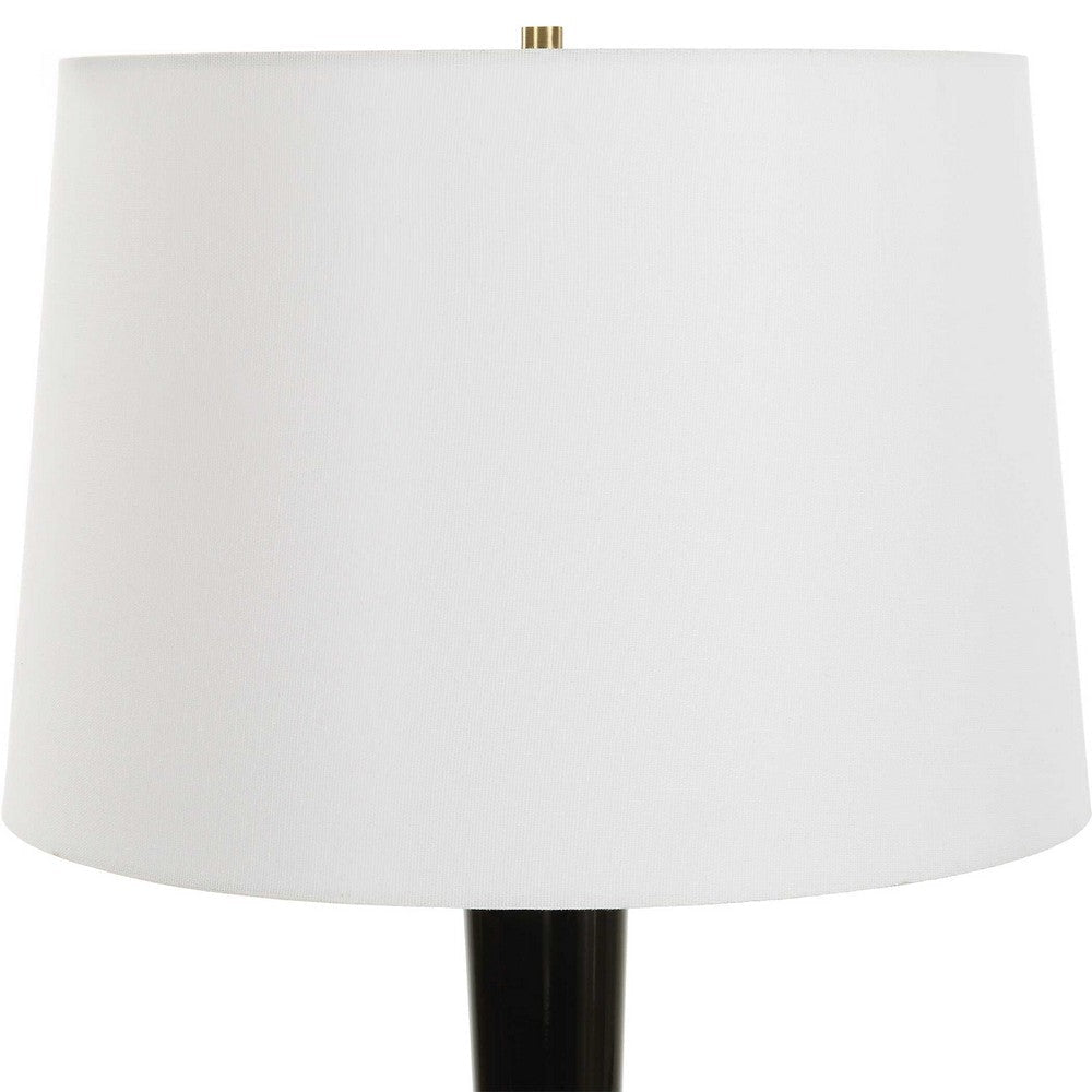 Uttermost Brielle Polished Black Table Lamp UT-30286