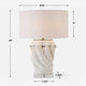 Uttermost Stratified White Table Lamp