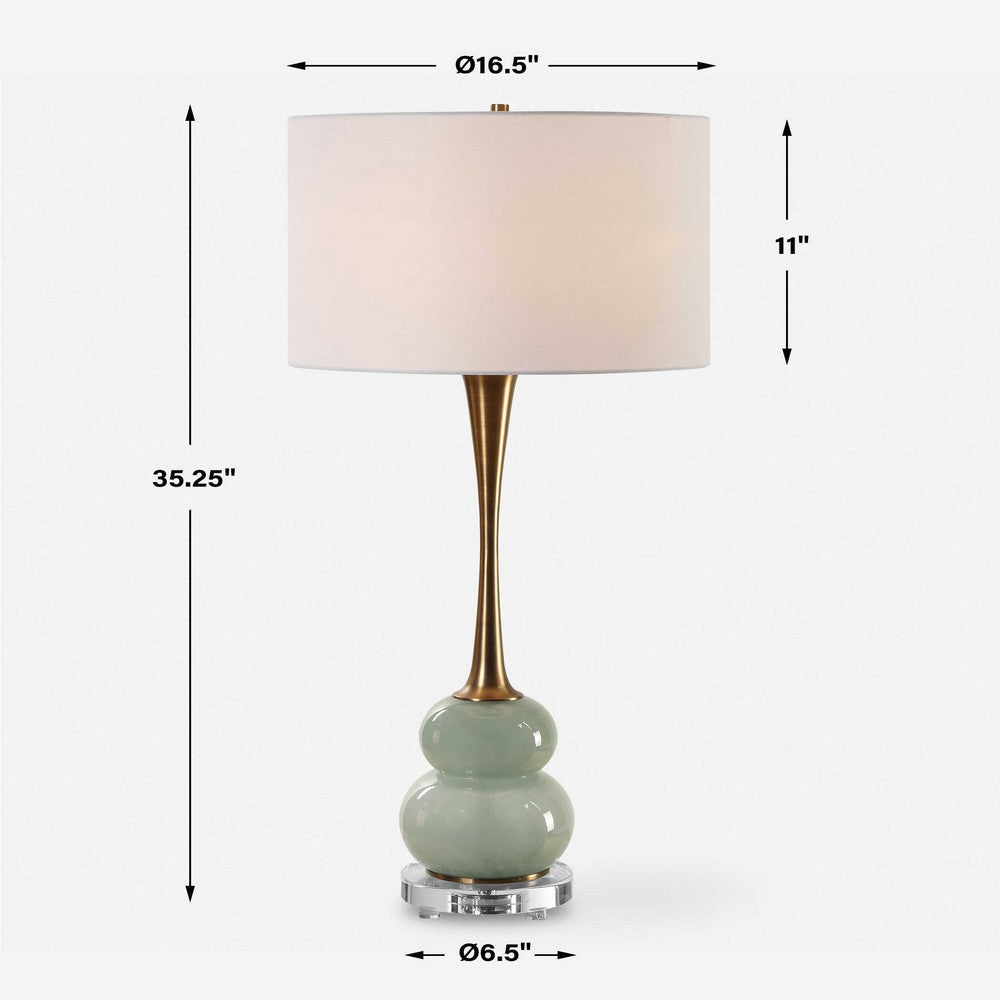 Uttermost Sanctuary Green Gray Table Lamp UT-30298-1