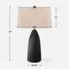 Uttermost Jett Black Table Lamp UT-30299