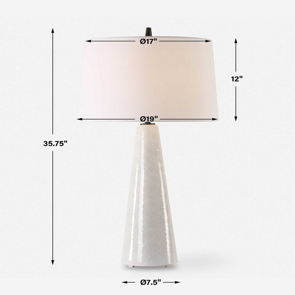 Uttermost Loire Ivory Glaze Table Lamp UT-30319
