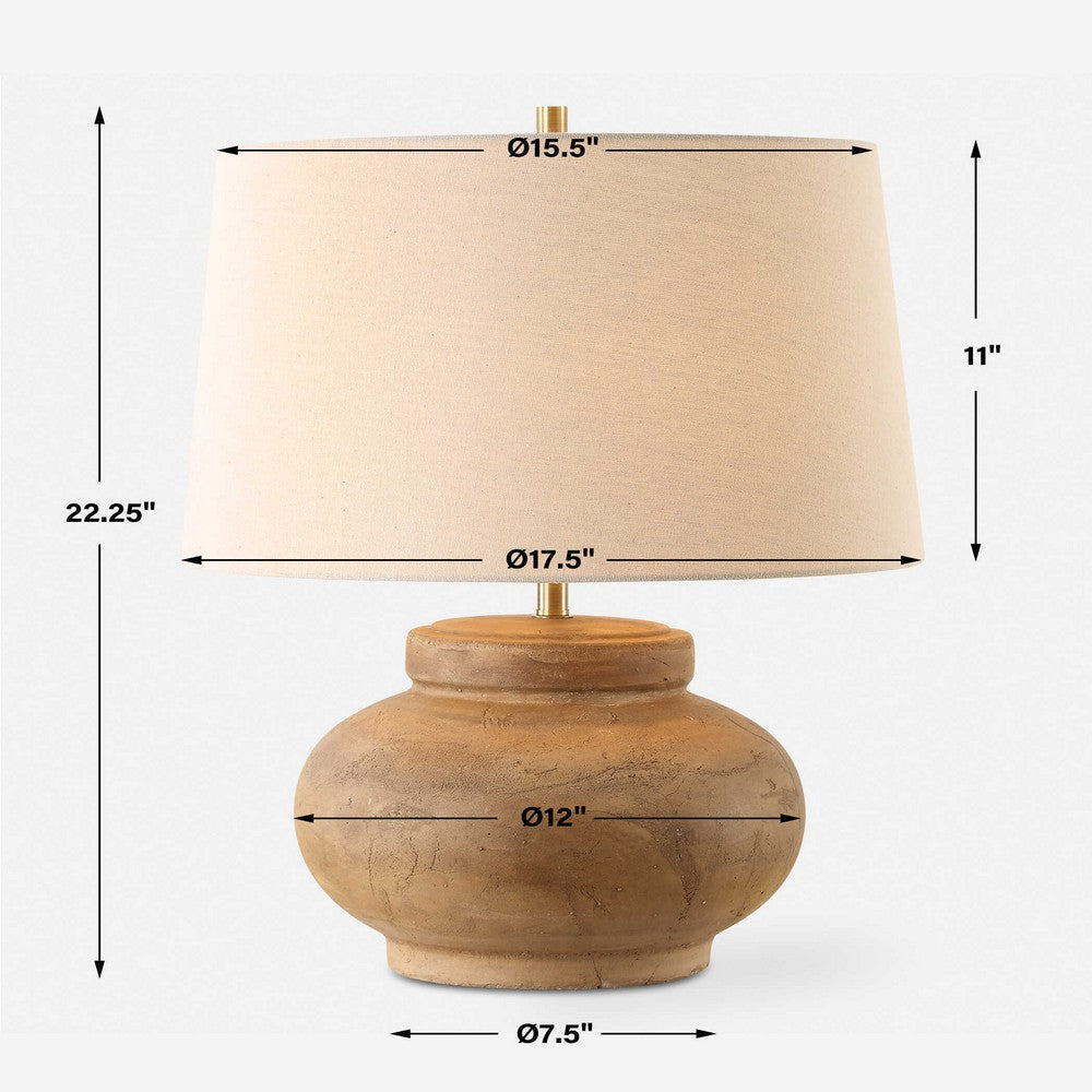 Uttermost Urbino Aged Terracotta Table Lamp UT-30346-1