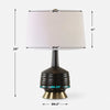 Uttermost Foster Black Glaze Table Lamp