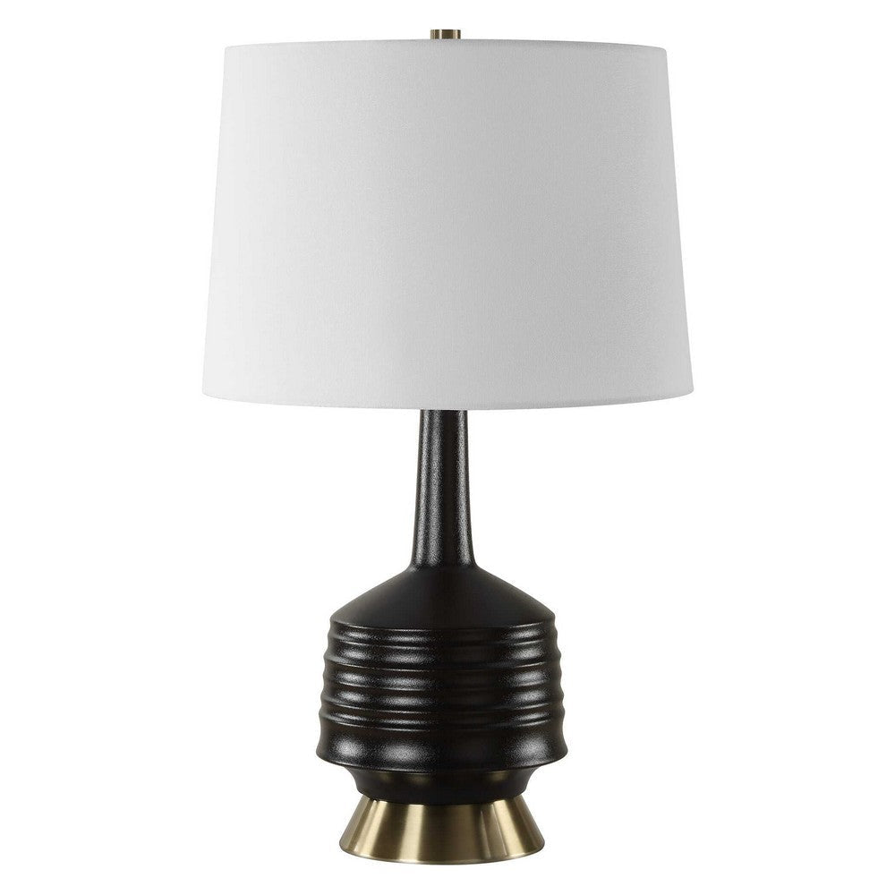 Uttermost Foster Black Glaze Table Lamp UT-30353-1