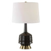 Uttermost Foster Black Glaze Table Lamp UT-30353-1