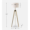 Uttermost 30357 Anchorage - 1 Light Tri-pod Floor Lamp-63.5 Inches Tall and 19 Inches Wide UT-30357