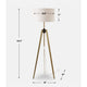 Uttermost 30357 Anchorage - 1 Light Tri-pod Floor Lamp-63.5 Inches Tall and 19 Inches Wide UT-30357