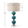 Uttermost Palawan Blue Glaze Table Lamp UT-30362-1