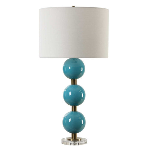 Uttermost Palawan Blue Glaze Table Lamp