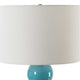Uttermost Palawan Blue Glaze Table Lamp UT-30362-1