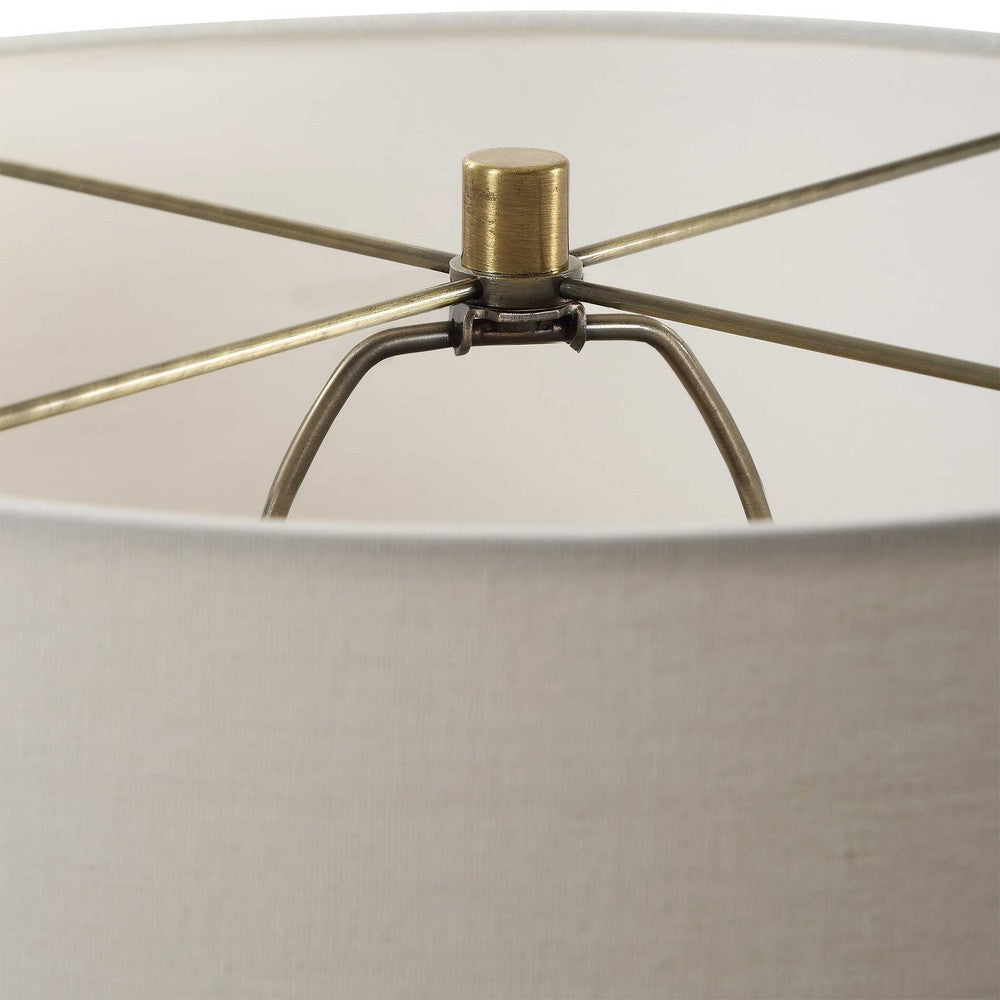 Uttermost Palawan Blue Glaze Table Lamp UT-30362-1