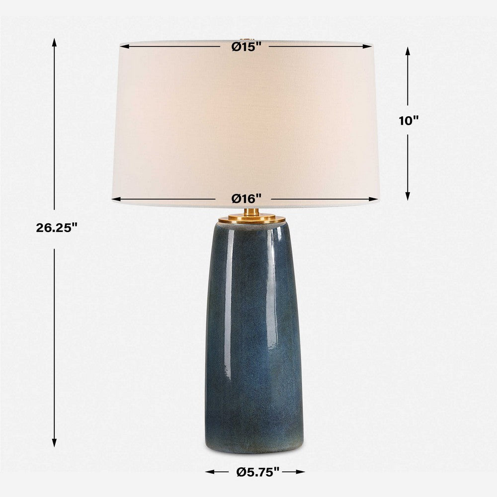 Uttermost Submerged Deep Blue Table Lamp UT-30363-1