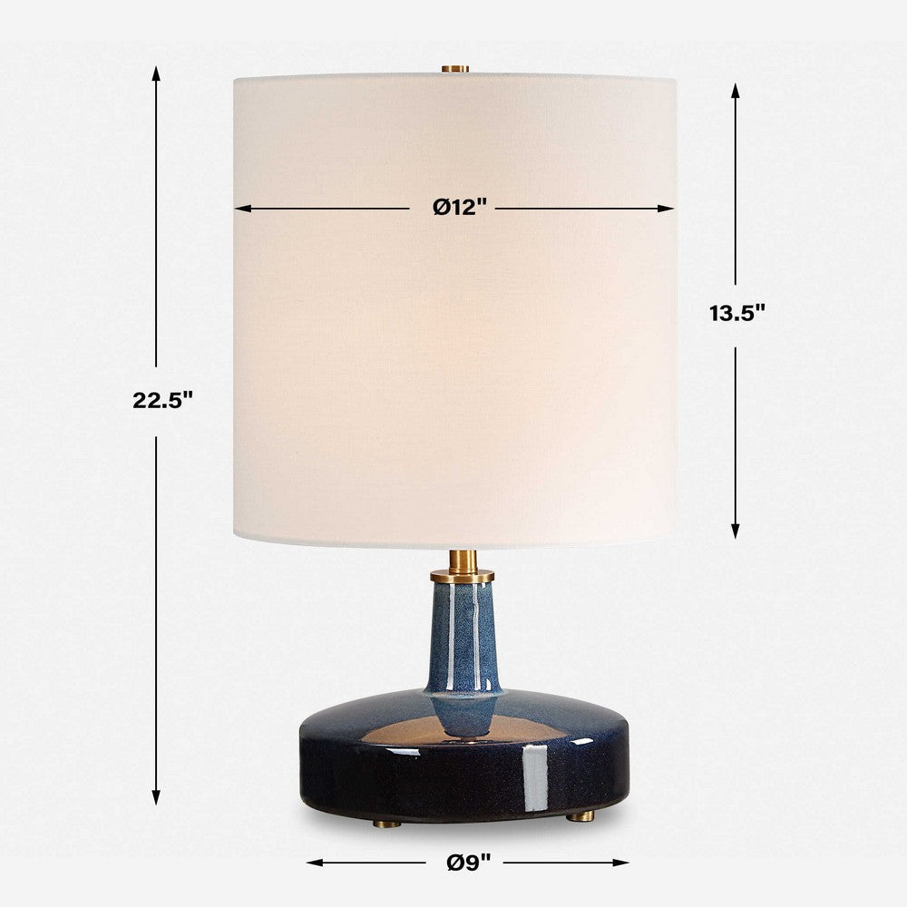 Uttermost Abyss Blue Table Lamp UT-30364-1
