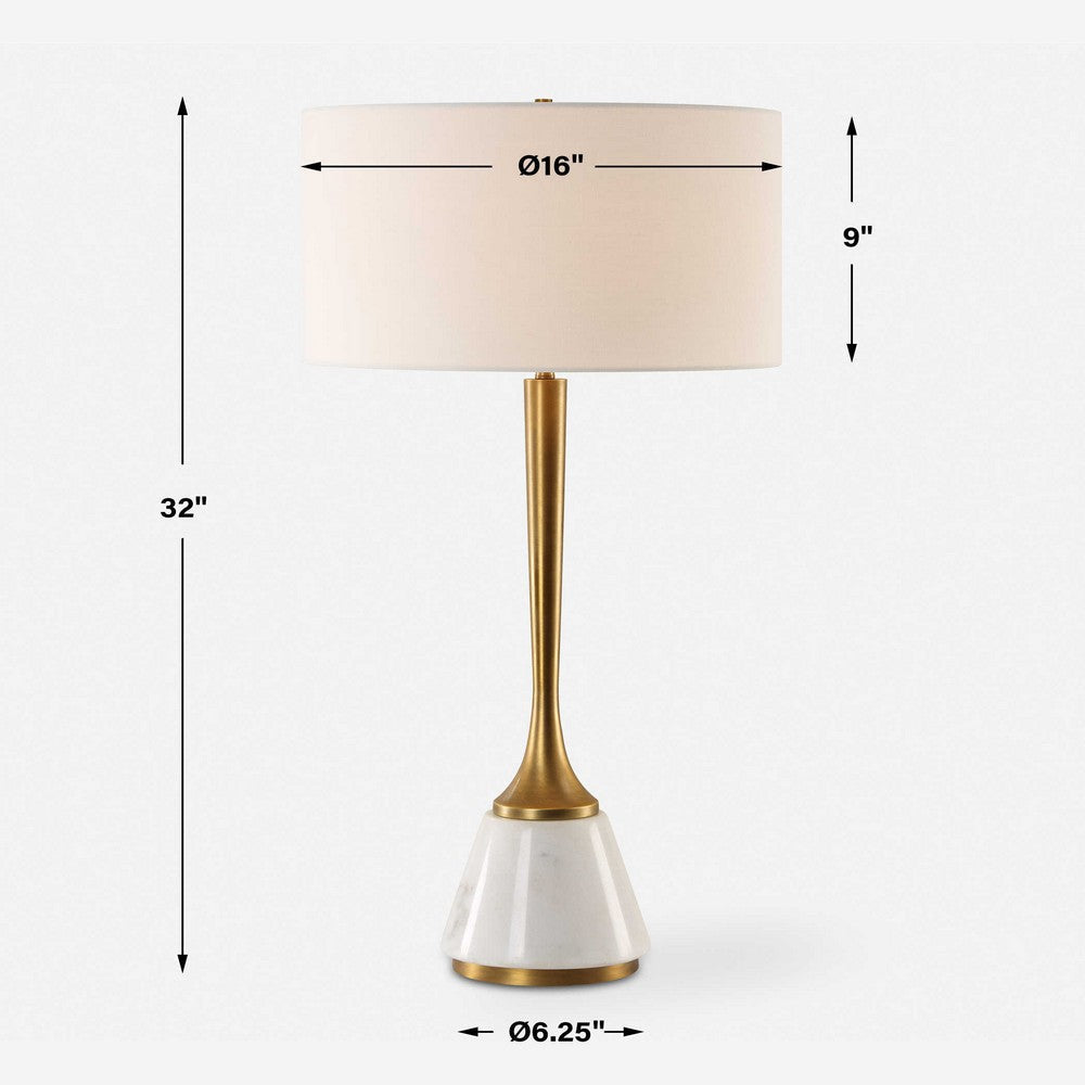 Uttermost Avola White Marble Table Lamp UT-30365