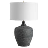 Uttermost Graphite Ribbed Table Lamp UT-30367-1