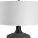 Uttermost Graphite Ribbed Table Lamp