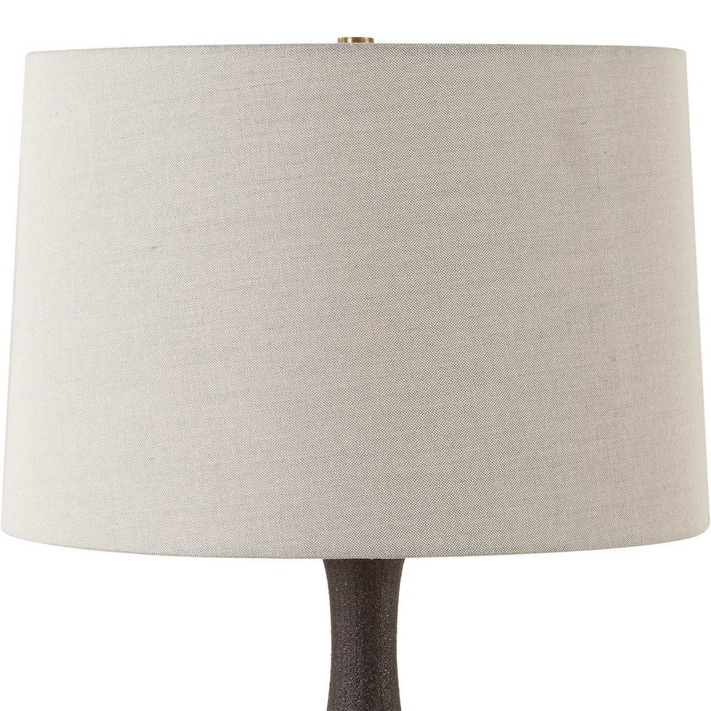 Uttermost Rimini Black Glaze Table Lamp UT-30373
