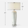 Uttermost Arden White Glaze Table Lamp UT-30379-1