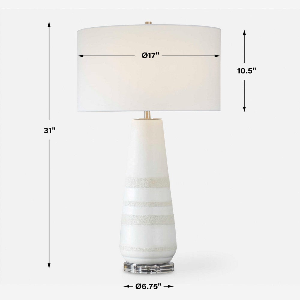 Uttermost Santino Crackled Ivory Table Lamp UT-30380-1
