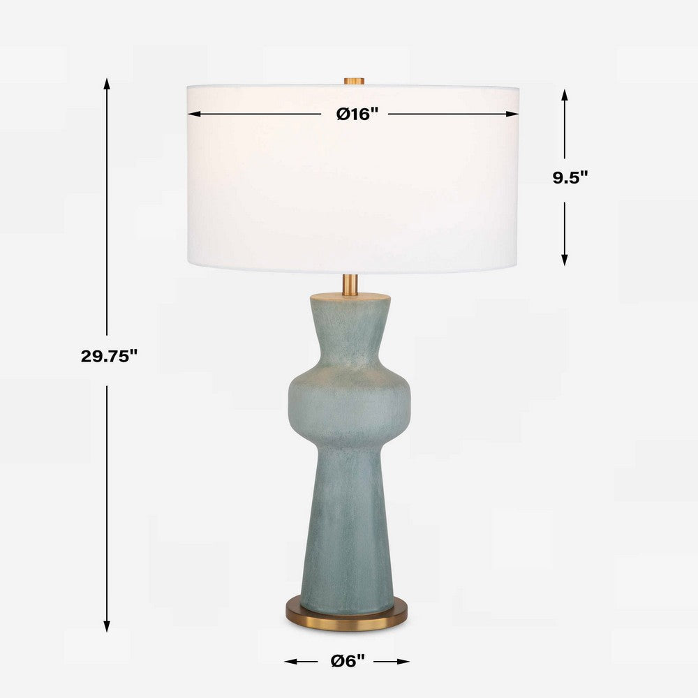 Uttermost Pollard Slate Green Table Lamp