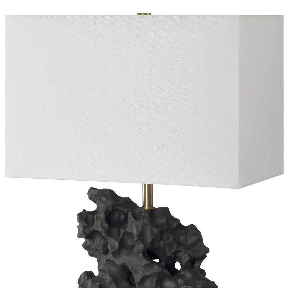 Uttermost Basalt Black Stone Table Lamp UT-30386-1