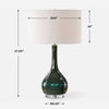 Uttermost Essex Green Glass Table Lamp UT-30395-1